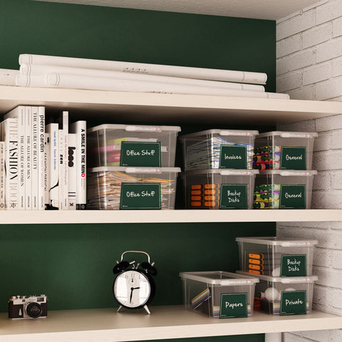 Storage Boxes with Erase Marker 5L - Set of 2