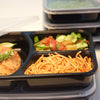 Image of Black Reusable Lunch Boxes - Set of 10