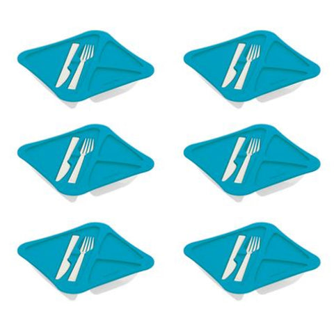 Lunch Box With Fork And Knife - Set of 2