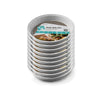 Image of Round Aluminum Foil Container with pre-fitted parchment paper - Set of 10