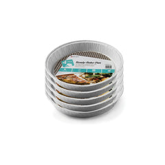 Round Aluminum Foil Container with pre-fitted parchment paper - Set of 5