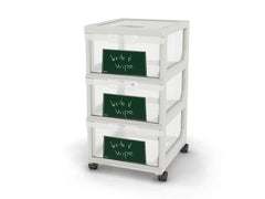 3 Storage Drawers with Erase Marker - 5L