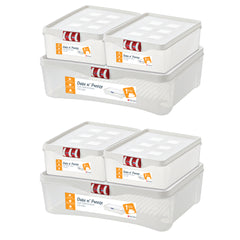  plastic food containers