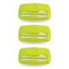 Image of Green Lunch Box with Plastic Cutlery Included - Set of 3